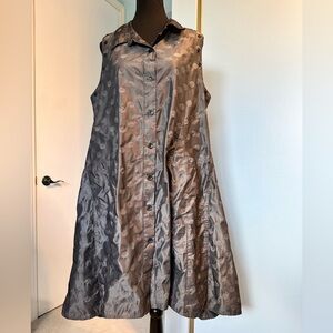 Sun Kim Polka Dot Flare Sleeveless Dress